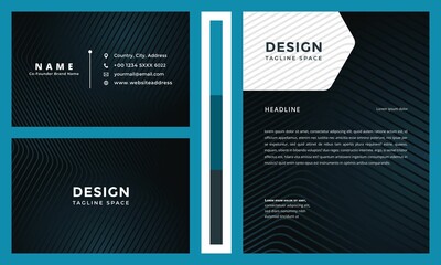 elegant business card and letterhead design
