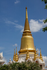 Fototapeta premium Wat Tako is located at Don Ya Nang Subdistrict, Phachi District, Phra Nakhon Si Ayutthaya Province. This temple is the Buddhist Lent of Luang Por Rich, a famous guru monk who