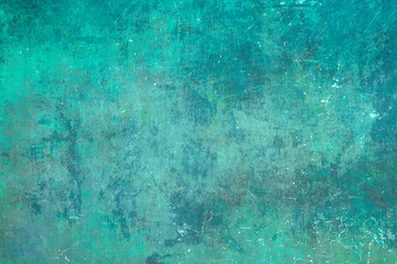 Fototapeta na wymiar Turquoise grungy background