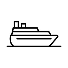 shipping - cargo icon vector design template simple and clean

