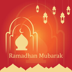 ramadhan logo background icon  vector illustration