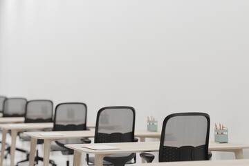 Modern office interior 3d render
