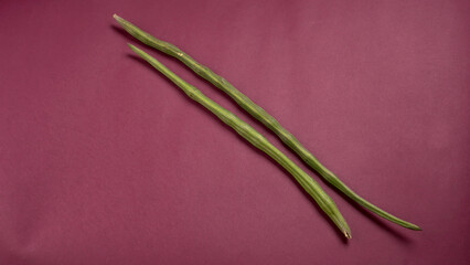 Drumstick image, some of peeled pieces of drumsticks. Drumstick or moringa is a very good and healthy vegetable.