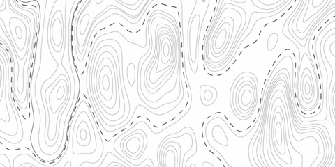 Retro topographic map. Geographic contour map. Abstract outline grid, vector illustration.