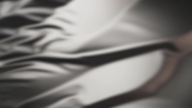 4K animation of the waving flag of the mock up