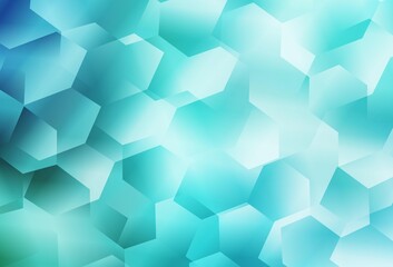 Light Green vector texture with colorful hexagons.