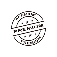 premium round stamp icon symbol	