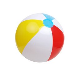 Beach ball isolated on white background