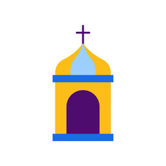 church vector Flat Icon Design illustration. Easter Symbol on White background EPS 10 File
