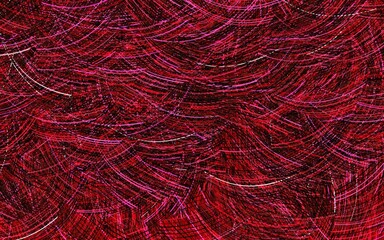 Light Red, Yellow vector background with curved lines.