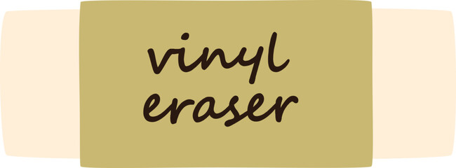 Vinyl Eraser Colored Illustration