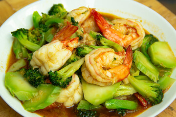 Stir Fried Broccoli with Shrimp