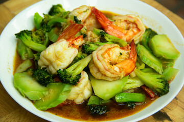 Stir Fried Broccoli with Shrimp