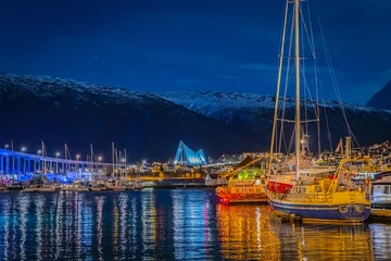 Foto op Canvas Tromso is a city in Tromso Municipality in Troms og Finnmark county, Norway © Marcin