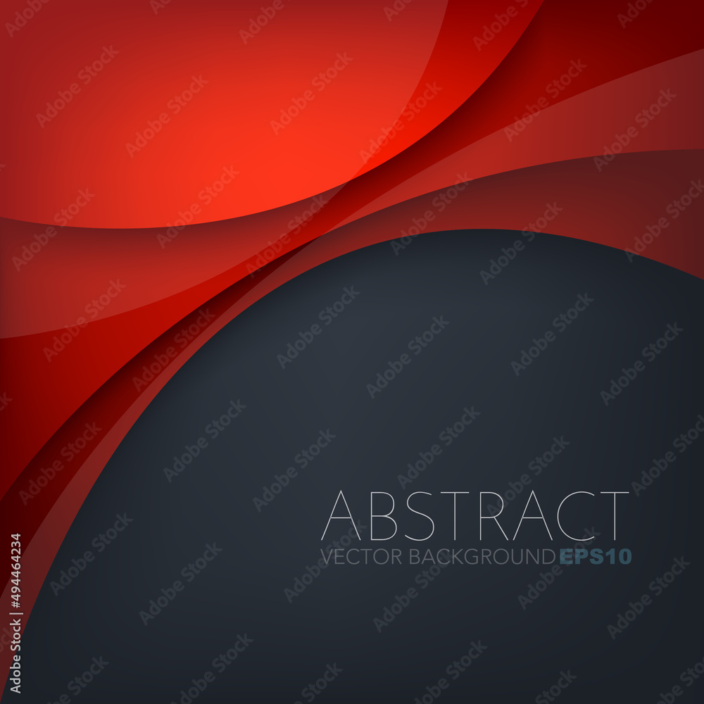 Fototapete graphic vector curve line overlap background for text and message design