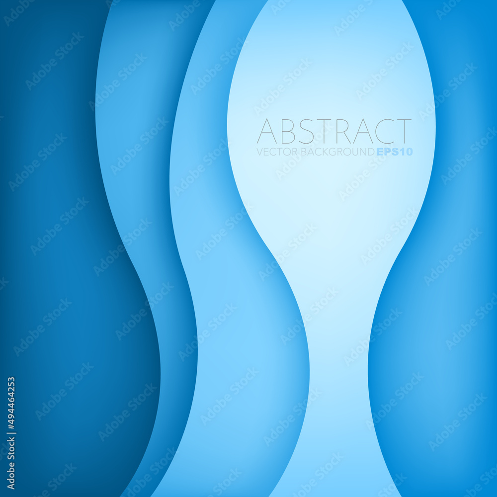 Poster graphic vector curve line overlap background for text and message design