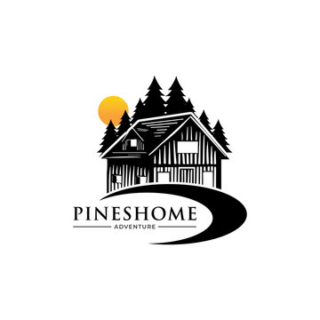 Pines Home vector logo image