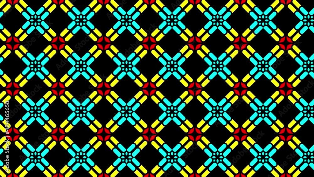 Poster exclusive pattern detail with geometric shapes based on moving triangles