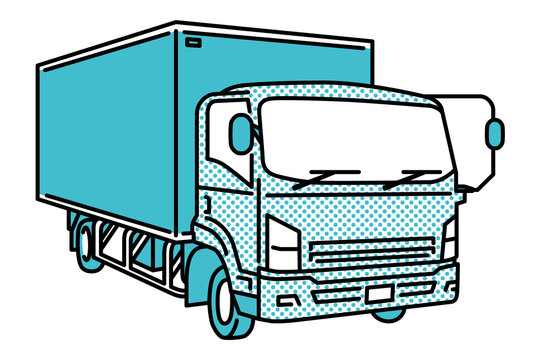 大型トラックのフロント