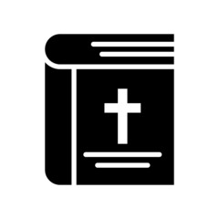 Bible vector Solid Icon Design illustration. Easter Symbol on White background EPS 10 File