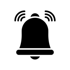 Catholic Bell vector Solid Icon Design illustration. Easter Symbol on White background EPS 10 File