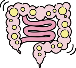 腸のイラスト