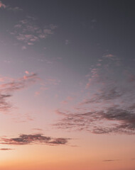 Sonnenuntergang, lila Wolken, pink sky, Sunset, clouds, Wolken