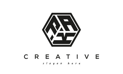 creative Three letters FAK square logo design