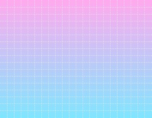 点線でできた方眼のシンプルなグラデーション背景素材　大きめなマス目