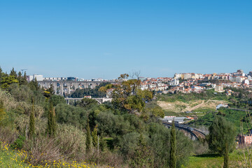 Fototapeta na wymiar Landscape over the city of Lisbon, Portugal