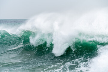 Giant waves off the coast