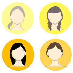 set of icons, face vector 