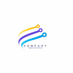Abstract technology template illustration logo