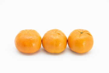 komola or Tangerine isolated on white background,