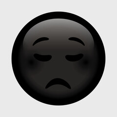 Vector emoji. Smiling face. Smile vector emoji. Happy emoticon. Cute emoticon isolated on white background.