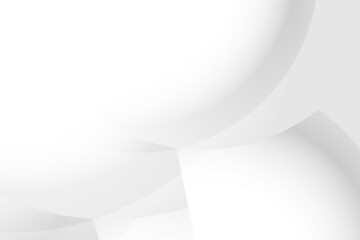 Abstract white and gray color, modern design background with geometric shape. Vector illustration.	