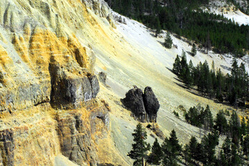 Fototapeta na wymiar Montana- Overview of a beautiful Mountainside and Forests