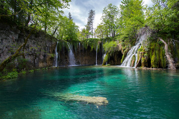 Plitvice lakes in Croatia, landscape