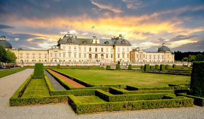Fototapete Rund Schloss Drottningholm, Stockholm, Schweden © Sina Ettmer