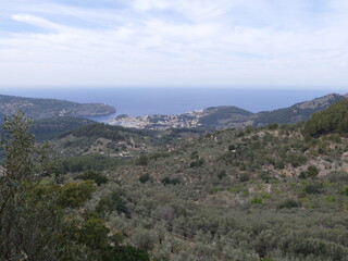 Fototapeta na wymiar View of Port de Soller, Mallorca, Balearic Islands, Spain