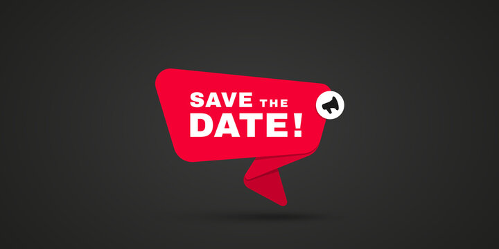 Save the date simple illustration