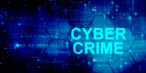 2d illustration abstract Cyber crime



