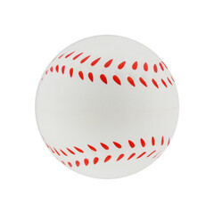 Baseball soft toy. Isolated on white