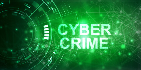 2d illustration abstract Cyber crime


