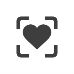 heart - vector icon on white background. EPS 10