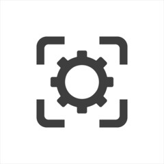 Gear vector icon isolated,cogs,Settings with flat style.