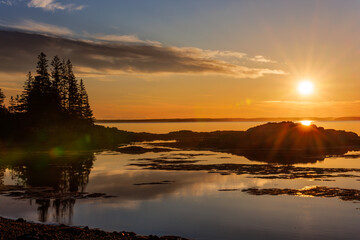 sunrise at mullen cove Maine