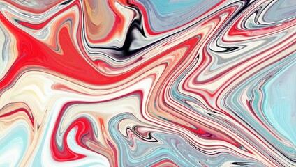 Fototapeta premium Hand Painted Background With Mixed Liquid Paints. Abstract Fluid Acrylic Painting. Marbled Colurful Abstract Background. Liquid Marble Pattern. 