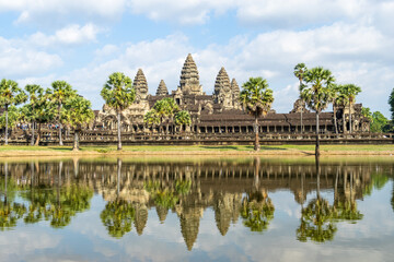 Beautiful view of the Angkor Wat temple in Siem Reap, Cambodia