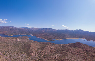 Beautiful view of the Bartlett Lake, Arizona